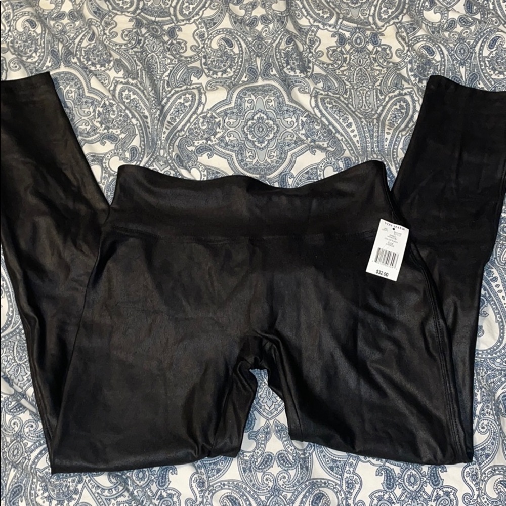 Faux leather leggings